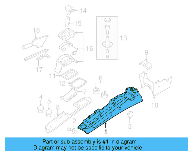 Console Body 1C0-864-363-R-2QL - View 4