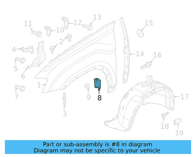 Fender Bracket 3CN-803-414-A - View 4