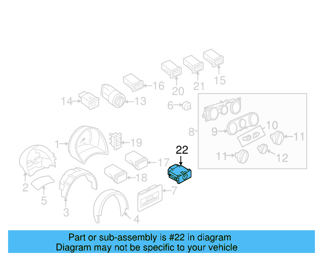 Air Bag Switch 6Q0-919-237-C-B41
