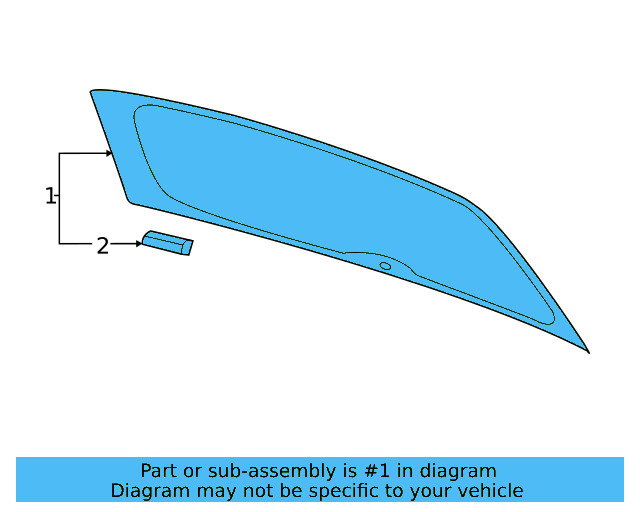 Lift Gate Glass 3CM-845-051-A-NVB - View 4