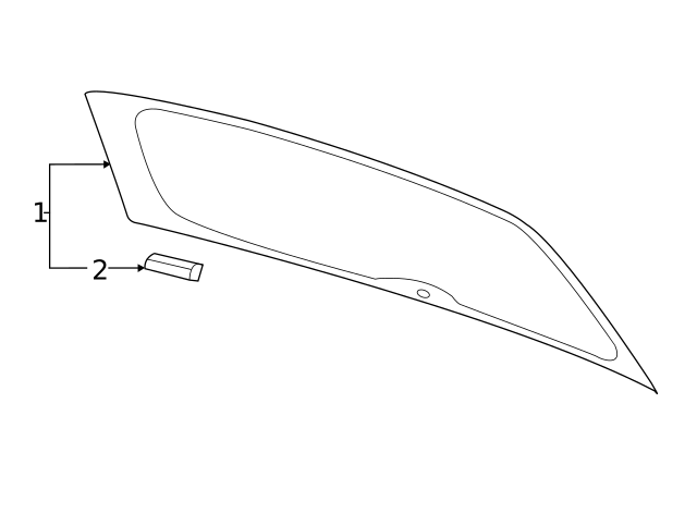 Lift Gate Glass Spacer 6R6-845-237 - View 8