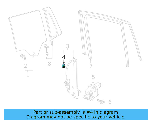 Window Regulator Nut N-904-560-02 - View 8
