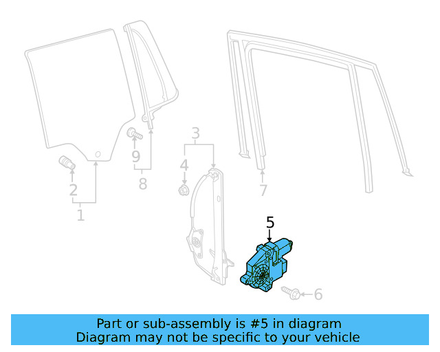 Window Motor 4K0-959-802 - View 6