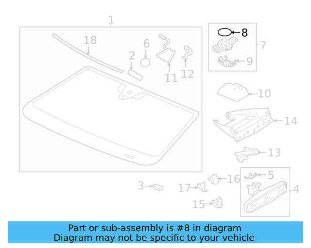 Rain Sensor Adhesive Kit 7N0-955-609 - View 10