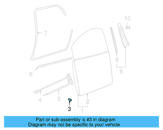 Door Stop 1C0-837-763-B - View 7