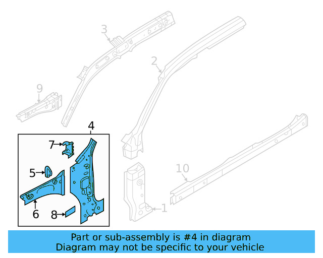 Inner Pillar 3CN-802-123 - View 4