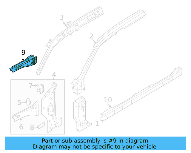 Upper Rail 3CN-810-135 - View 9