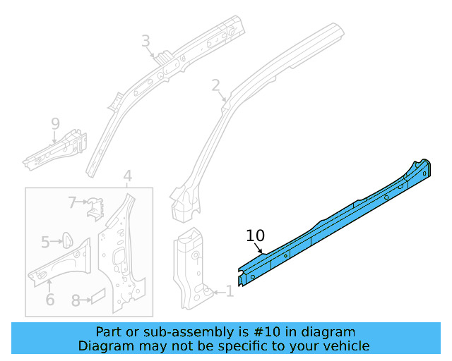 Rocker Reinforced 3CN-809-377-A - View 6