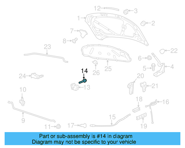 Lock & Switch Bolt WHT-000-425 - View 14
