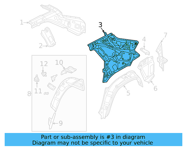Inner Panel 3CM-809-404-A - View 3