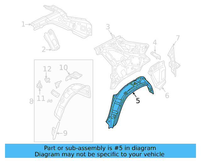 Outer Wheelhouse 3CM-809-412 - View 3