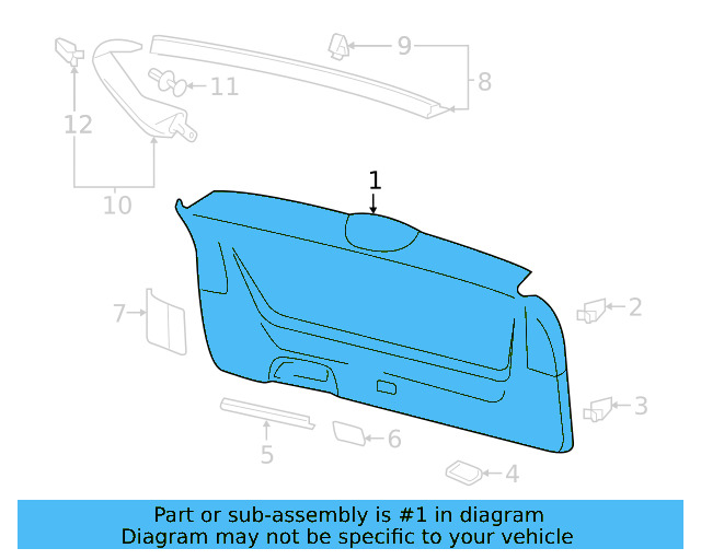 Side Gate Trim 3CM-867-703-A-82V - View 4