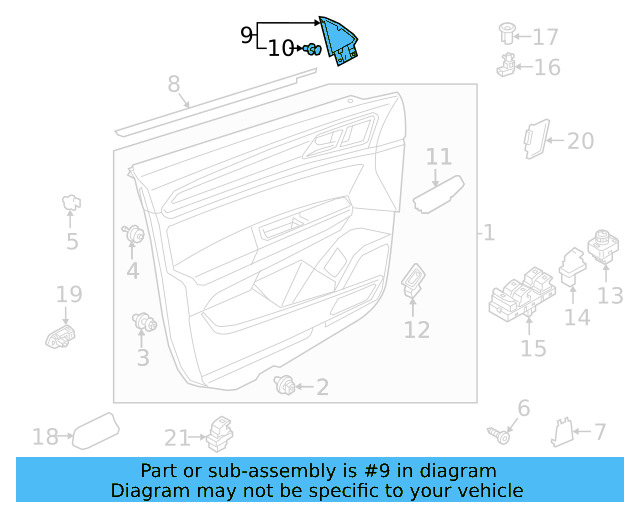 Trim Molding 3CN-857-602-9B9 - View 10