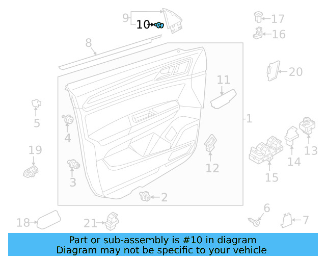 Corner Trim Clip WHT-005-838 - View 4