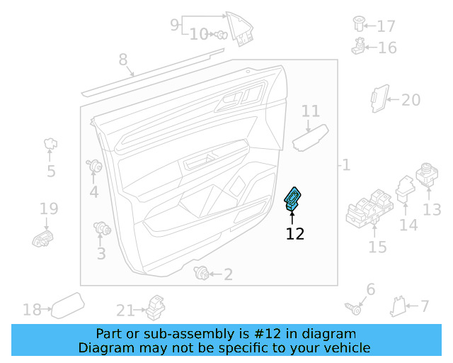 Switch Bezel 3CN-868-963-A-82V - View 5