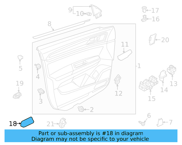 Door Interior Reflector 1K0-947-419-A - View 47