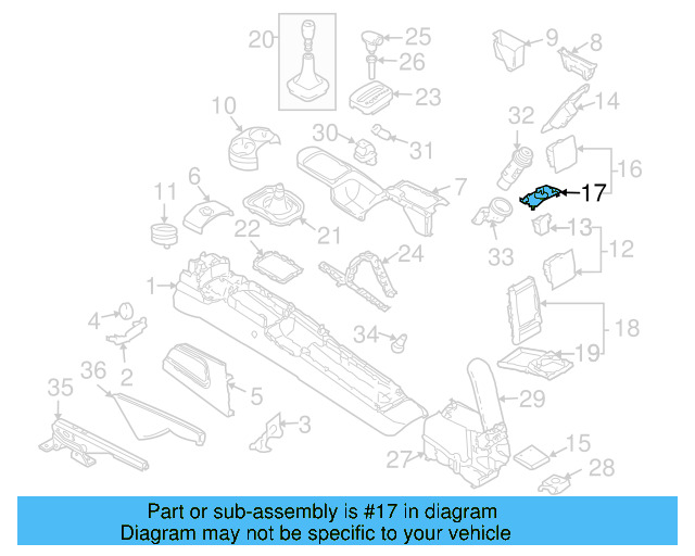 Armrest Base 3B0-867-174-7DE