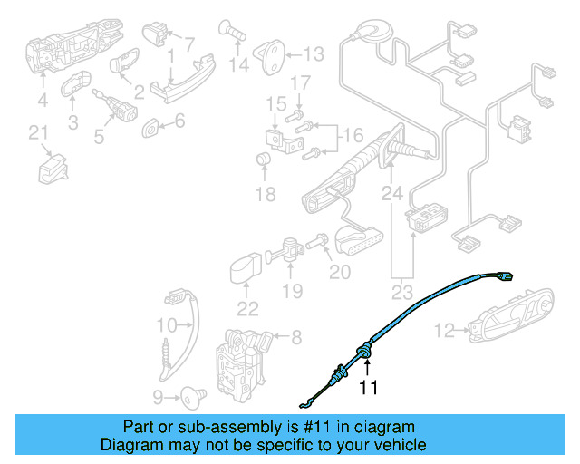 Lock Cable 5C5-837-085-C - View 8