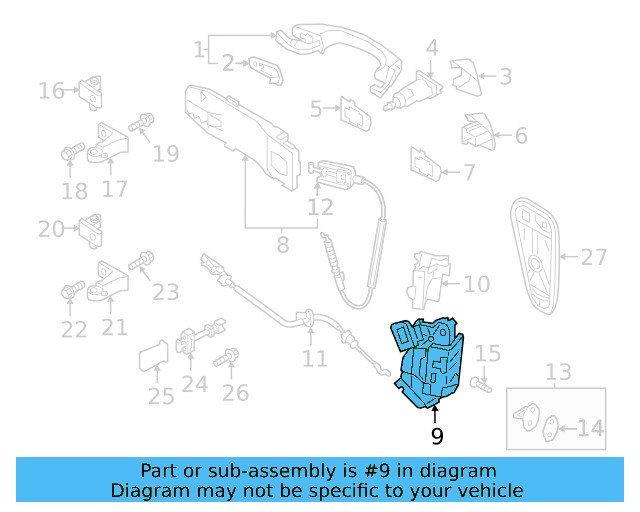 Door Lock Actuator Motor 5K1-837-015-J - View 7