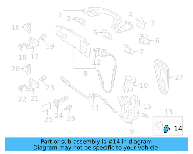 Striker Gasket 3C0-837-279-A - View 11