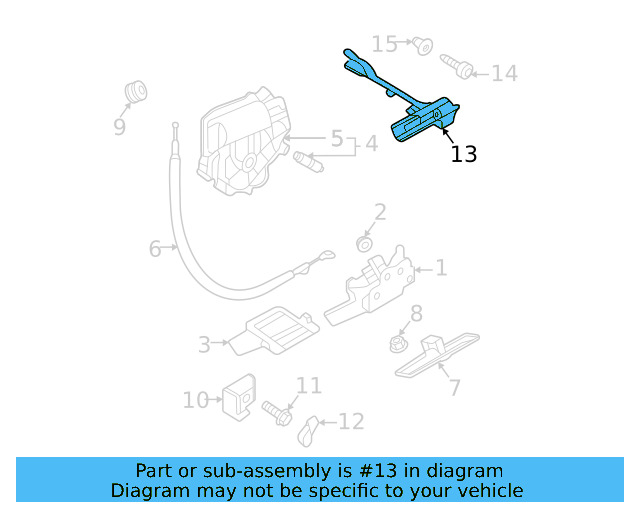 Handle, Outside 3CN-827-566 - View 3