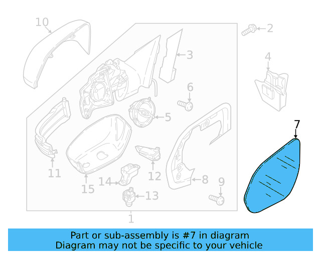 Mirror Glass 3CN-857-521-L