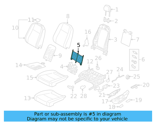 Support Spring 5Q0-881-703-A - View 20