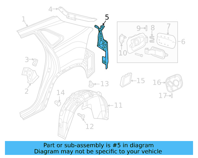 Tail Lamp Pocket 3CC-813-319 - View 4