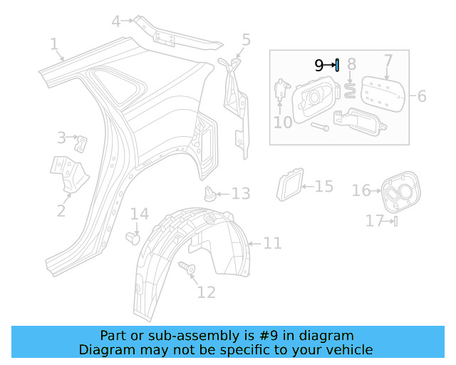 Fuel Door Pin 5G0-810-490 - View 4