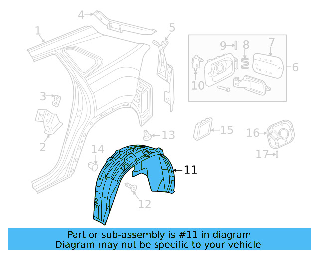 Wheelhouse Liner 3CM-810-971-A