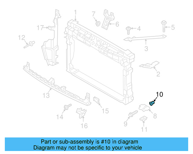 Repair Bracket Nut WHT-002-535 - View 3