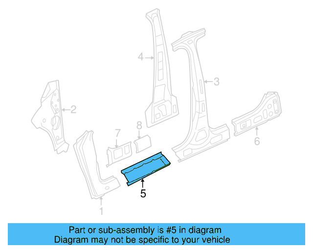 Inner Rocker 3C4-810-609 - View 6