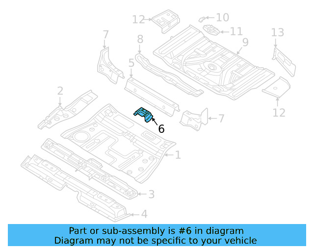 Center Bracket 3QF-858-682 - View 3