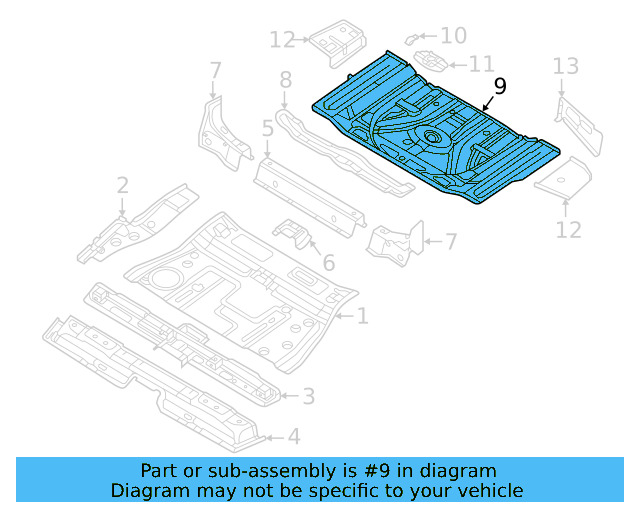 Floor Pan 3QF-813-116-B - View 3