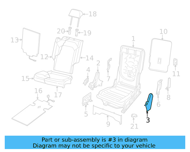 Hinge Cover 3CM-885-316-82V - View 2