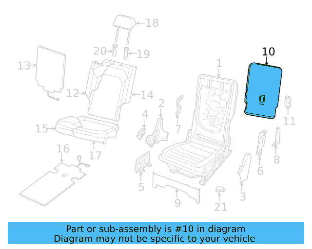 Seat Back Cover 3CN881806ACLOY - View 4