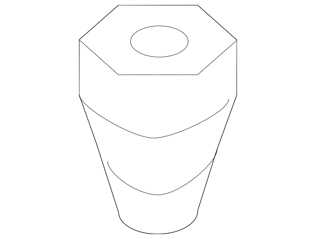 Roof Panel Nut WHT-003-869-A - View 2