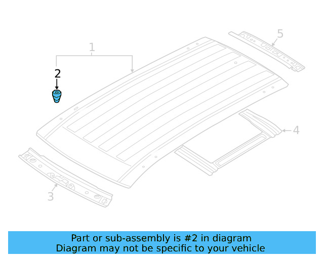 Roof Panel Nut WHT-003-869-A - View 8