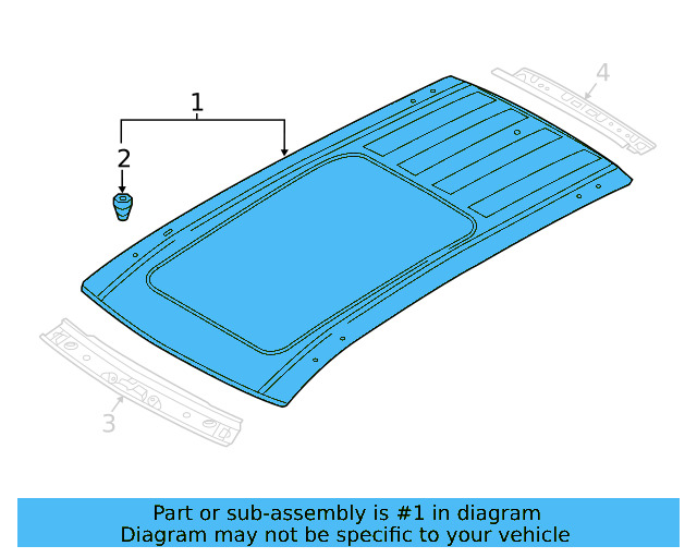 Roof Panel 3CM-817-101 - View 3