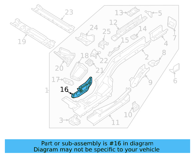 Rail Reinforced 5Q0-804-505-A - View 6