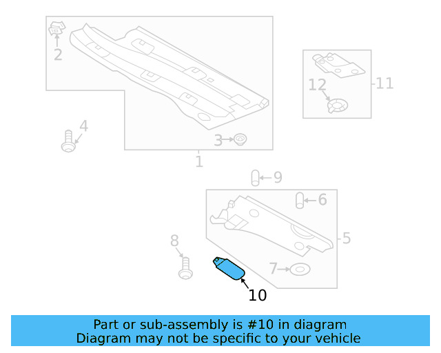 Rear Shield Plug 3Q0-825-967 - View 3
