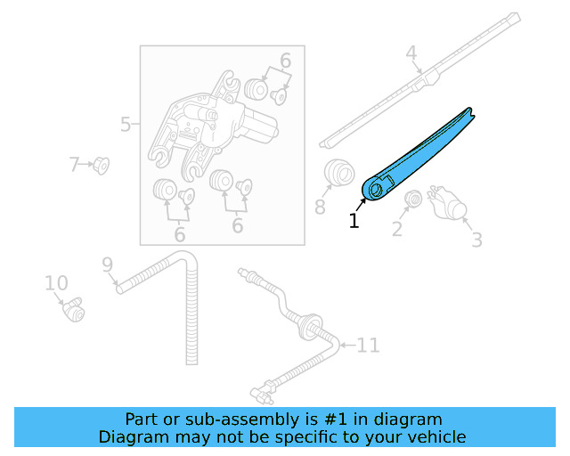 Wiper Arm 3CM-955-707-03C - View 3