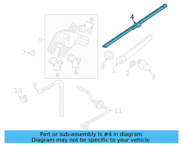 Wiper Blade 3CM-955-427-03C - View 5