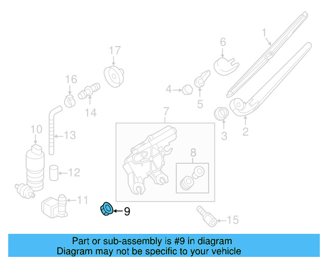 Wiper Motor Nut N-907-143-03 - View 37
