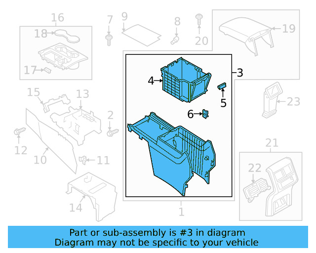 Console Assembly 3CN-863-241-H-VPH - View 3