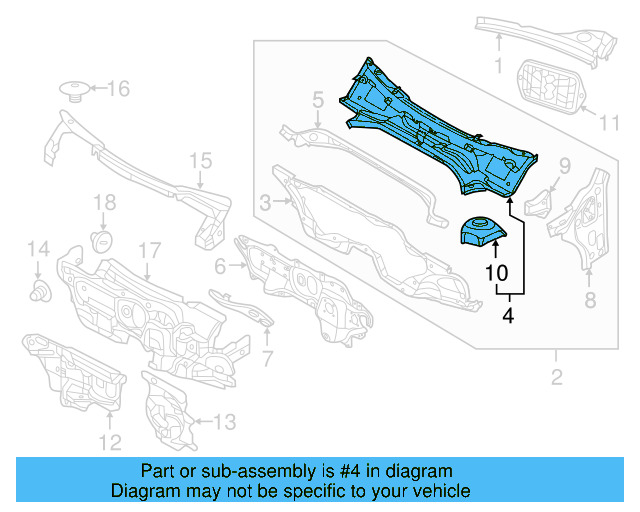 Cowl Panel 5C5-805-422-A - View 9