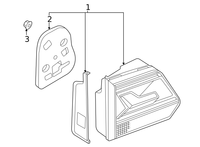 Backup Lamp Assembly Nut N-100-173-04 - View 27