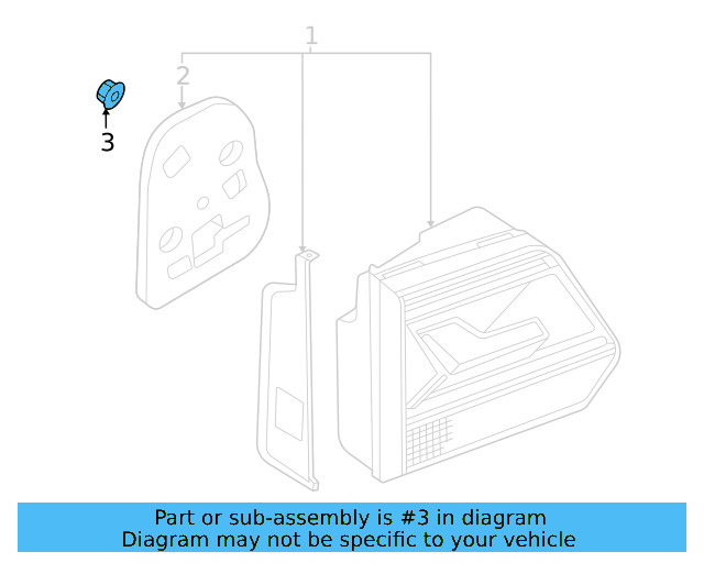 Backup Lamp Assembly Nut N-100-173-04 - View 7