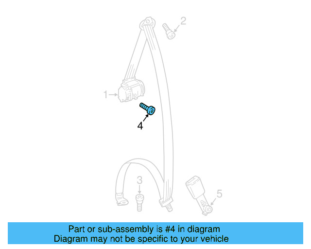 Buckle End Mount Bolt N-989-236-02