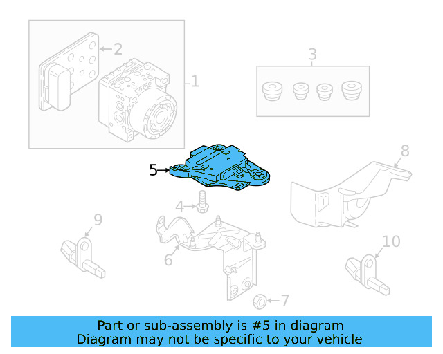 Mount Bracket 5Q1-614-235 - View 14
